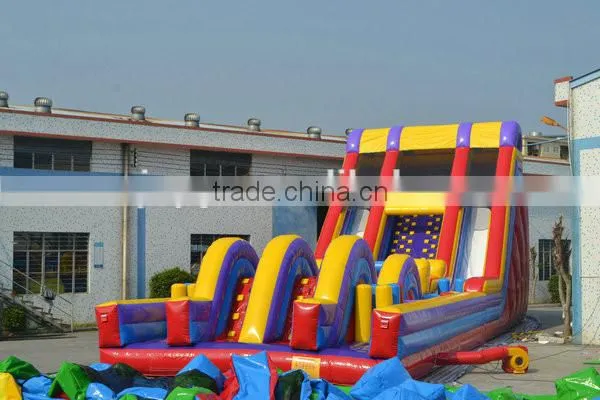 2016 Selling giant Mario inflatable water slide for kids
