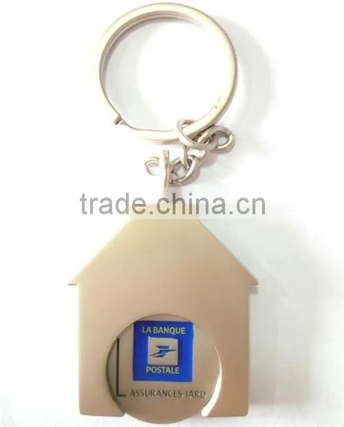 lowest price metal coin holder keychain