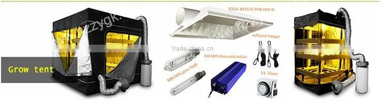 210D / 600D non toxic dark room indoor hydroponics grow tent grow box