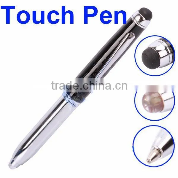 3 in 1 LED touch screen styus ball pen capacitive pen