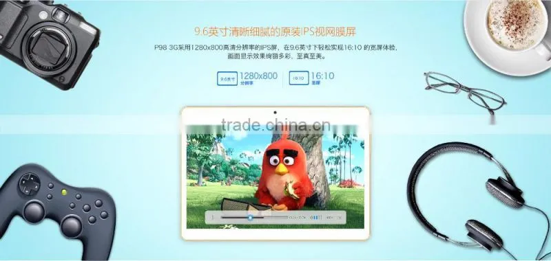 Cheapest 9.6inch Android 5.1 MT6580 Teclast P98 3G WCDMA Phone tablet pc