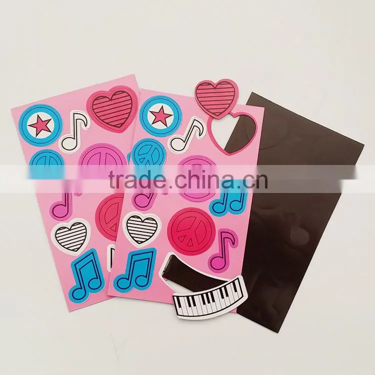 Customized fruit paper fridge magnet for kids
