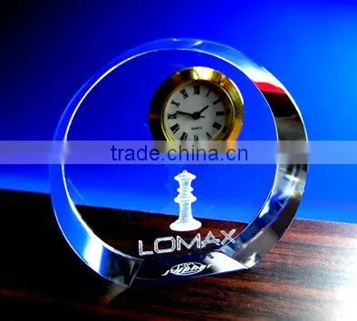 2016 elegant wholesale crystal clock