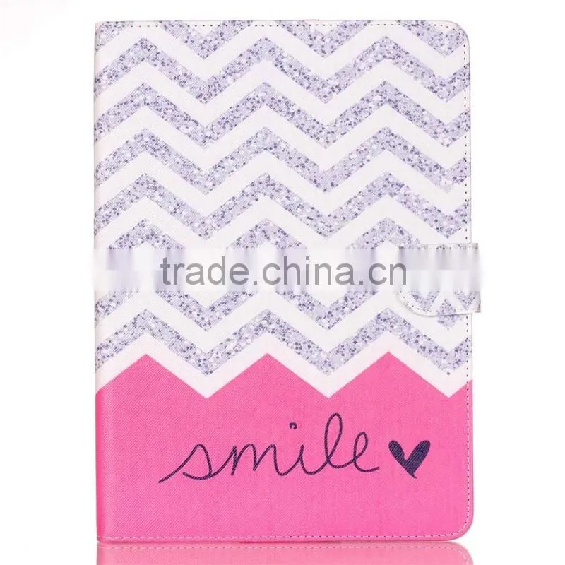 Hot Sale Canterbury Bell Design Leather Stand Holder Flip Cover For iPad Pro 9.7 Inch Tablet Leather Folio Case Wholesale