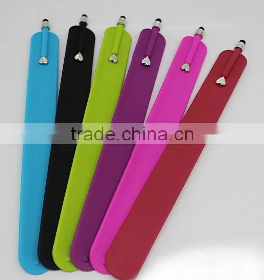 Wholesale Price Silicone Touch Screen Pen Bracelet for Mobile Phone
