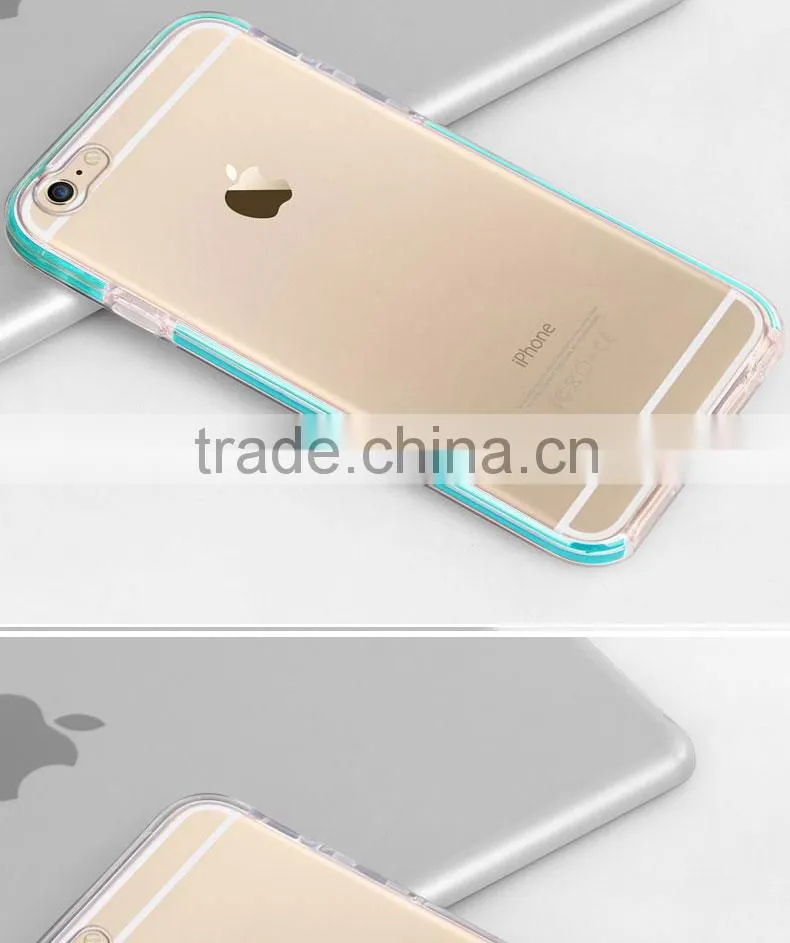 AIR CUSHION Newest TPU PC 2 in 1 soft bumper case cover for iphone 6s