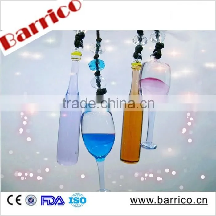 Custom Transparent Car Coloured glaze pendant