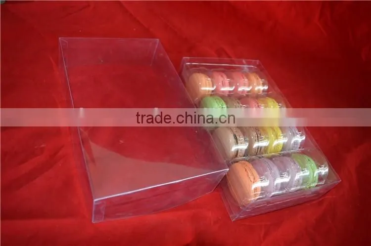 clear macaron plstic box