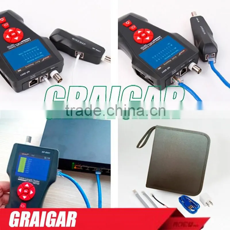 Original Noyafa English version Multi-functional Network Cable Tester LCD Cable length Tester Breakpoint Tester NF-8601A