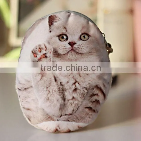 Hot Selling Lovely Cat-people Fabrics Unisex Coin Wallet Wholesale ZTCW-0031