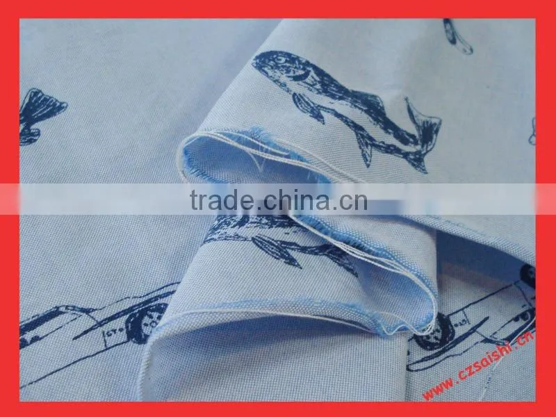 100 cotton print on yarn dyed fabric print poplin