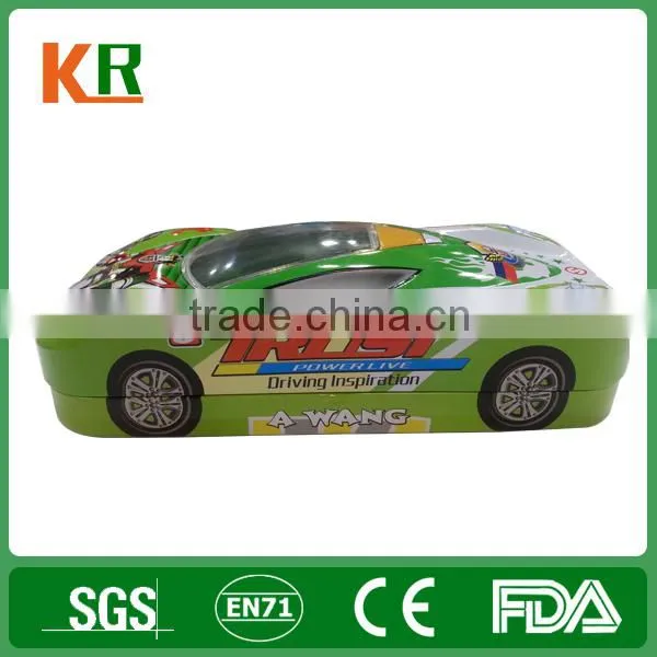 car l shape stationery tin box / tin canister
