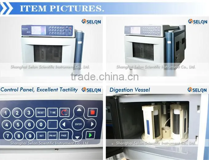 SELON-8G VESSELS MICROWAVE DIGESTION /EXTRACTION SYSTEM , HIGH ACCURACY FOR PRESSURE AND TEMPERATURE MEASUREMENT
