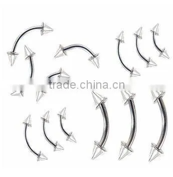 Stainless steel eyebrow ring body piercing jewelry