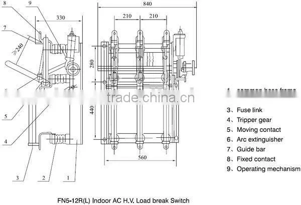 FN5-12 Series High Vacuum Indoor Load Break Switch