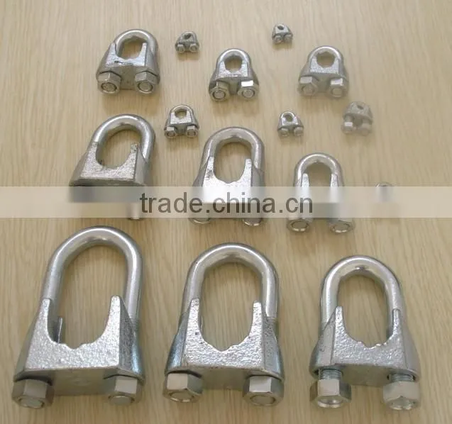 Malleable steel wire rope clip,type A wire rope clip,type B clip fasteners