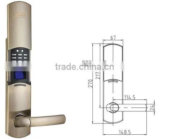 biometric combination lock