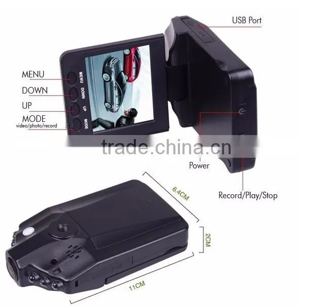 2.5" 720P hd clear view cam video record mini dvr Video DVR car camera
