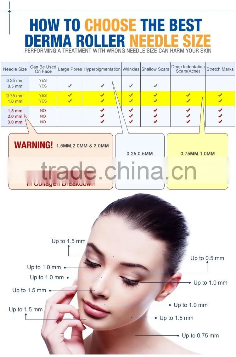 derma roller micro needle hot roller with ce /iso certificate