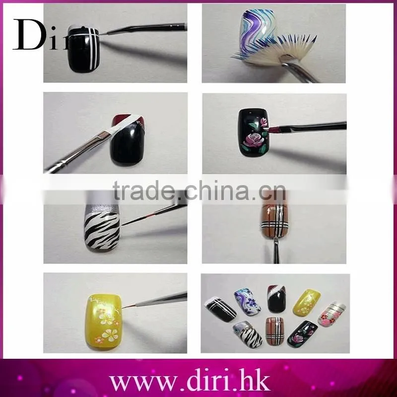 Professional 15pcs Makeup Nail Brush Set, Cosmetic UV Gel Brush for Nail Polish