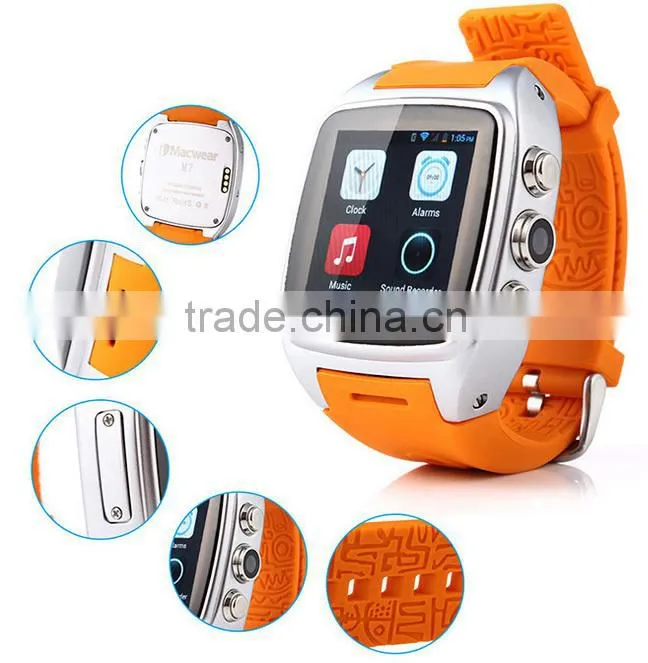 SIFWATCH-5 Heart Rate Monitoring Pedometer Watch With Android APP, Built in Battery, 2015 WiFi Watch Pedometer
