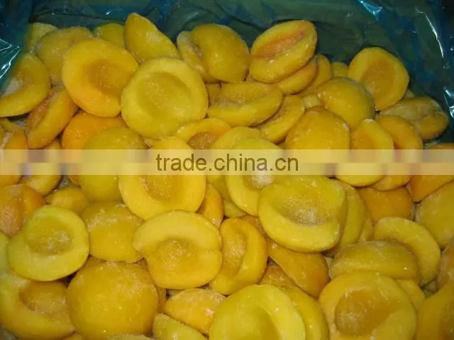 iqf yellow peach diced