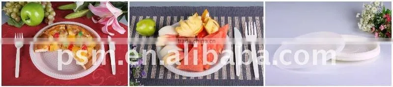 eco friendly Biodegradable cornstarch disposable food plate