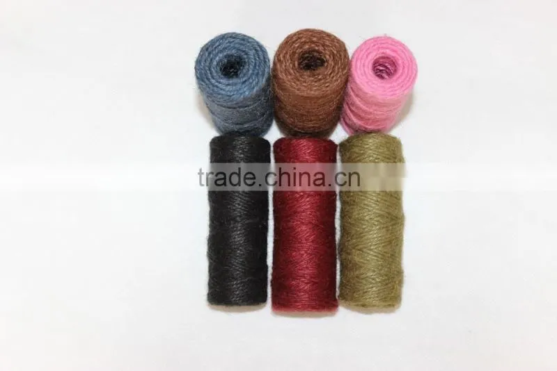 double colored and colorful jute twine for gift packing cooking party wedding decorating and DIY