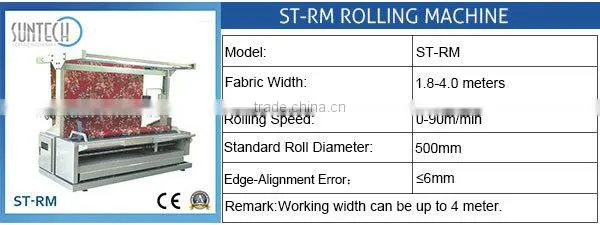 SUNTECH brand Fabric Folding Machines, No.1 on Alibaba; Visit us at www.suntech-machine.com