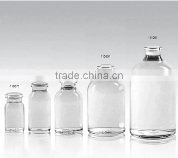 7ml clear moulded glass vial 8ml 100ml