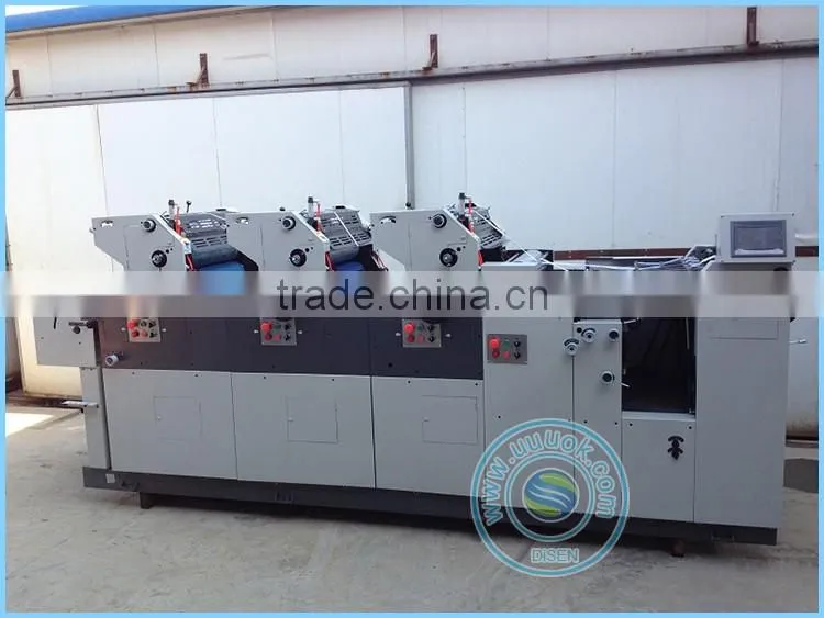 Digital control industrial 3 color offset printing machine for sale
