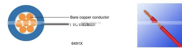 6491X/6491X HR to BS 6004 pvc insulation cable