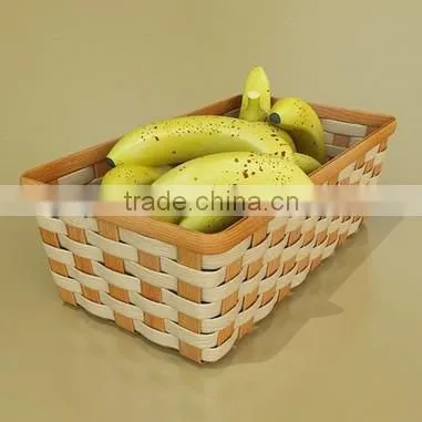 jiayu wholesale artificial wooden fruit basket with handmade