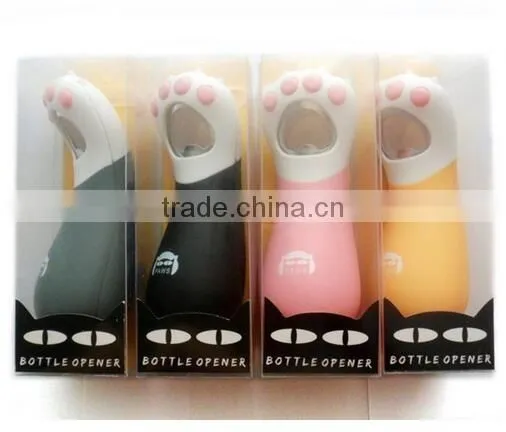 CY165 Beer bottle opener cartoon cat's claw shape bottle opener necessary kitchen helper bar tools