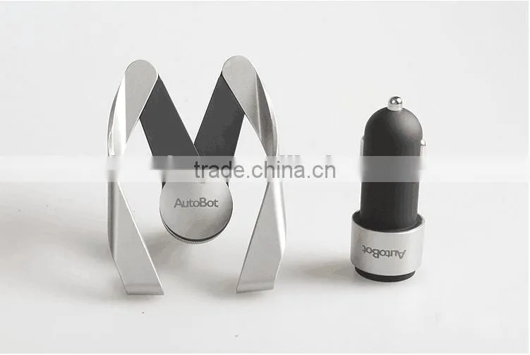 High Quality USB Car Charger with Holder wholesale USB car charger for mobile phone