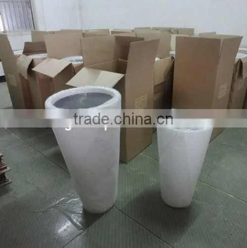 FO-286 Tall Tapered Fiberglass Planter for Garden Decor