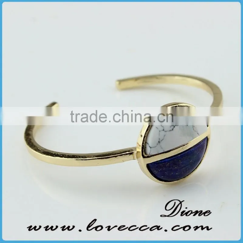 High Quality Fashion Bohemian Artificial Semi-precious Stones Turquoise Bracelet