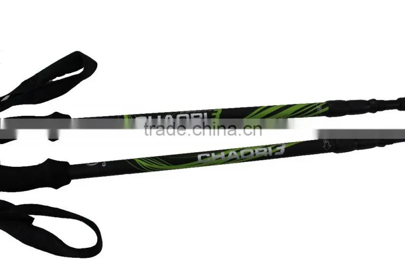 TUV approved trekking pole, walking stick, 3 sections, internal lock, Alu, SZ15348