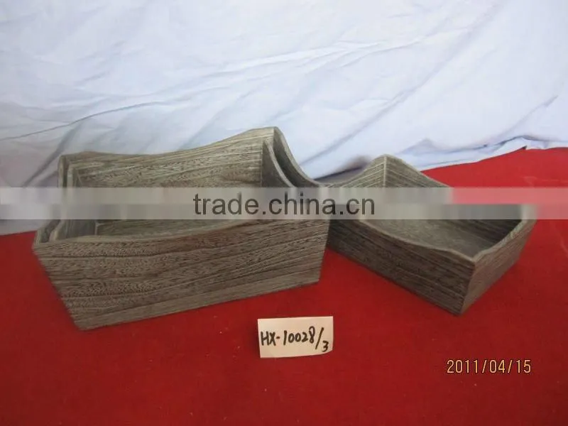 environmentally friendly black wooden food serving tray