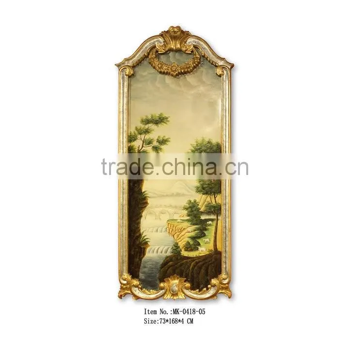 Art decor/Handpainting with polyresin frame MK-0418-03