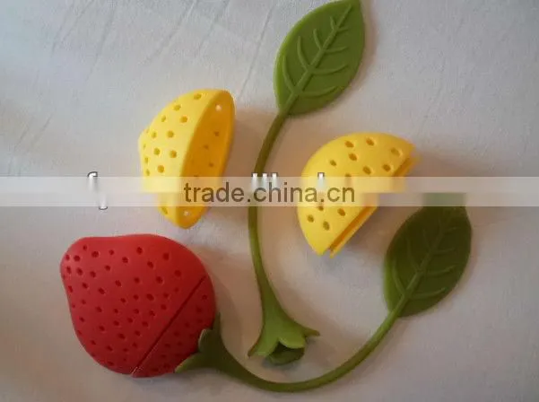 2016 top popular silicone tea filter/ silicone tea strainer