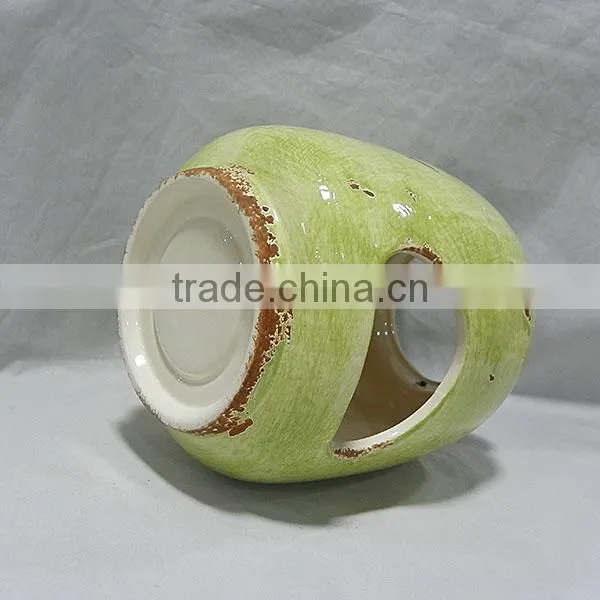 Round hanging ceramic lanterns