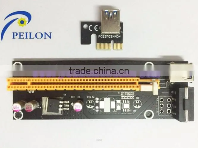 60cm USB 3.0 Cable Power 6PIN PCIE Express for Bitcoin pci-e to pci converter card pci express to usb 3.0 converter for bitcoin