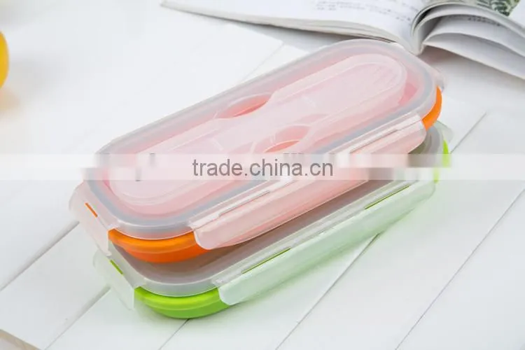 2015 high quality practical heated silicone lunch box