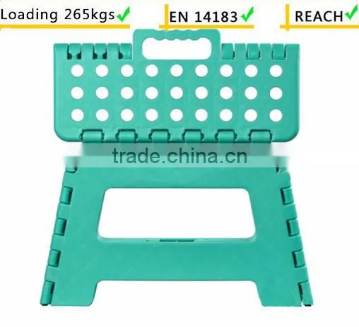 Indoor Outdoor Plastic Adjustable Folding Step Stool