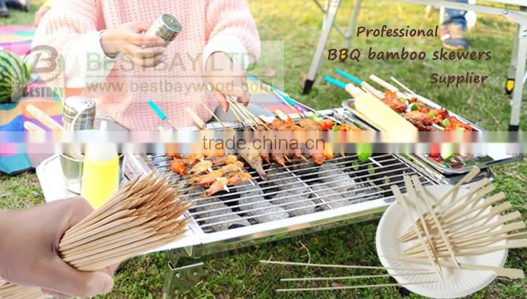 kebab skewer making box,customized logo bamboo skewer