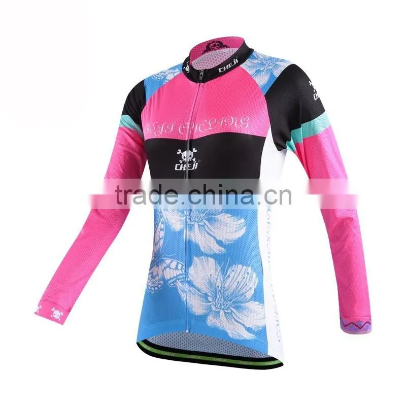 Women Customized Riding Jersey, Dri Fit Cycling Clothes