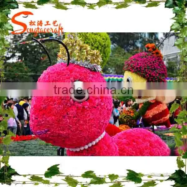 Customized artificial landscape grass topiary animal outdoor decoration artificial grass topiary model