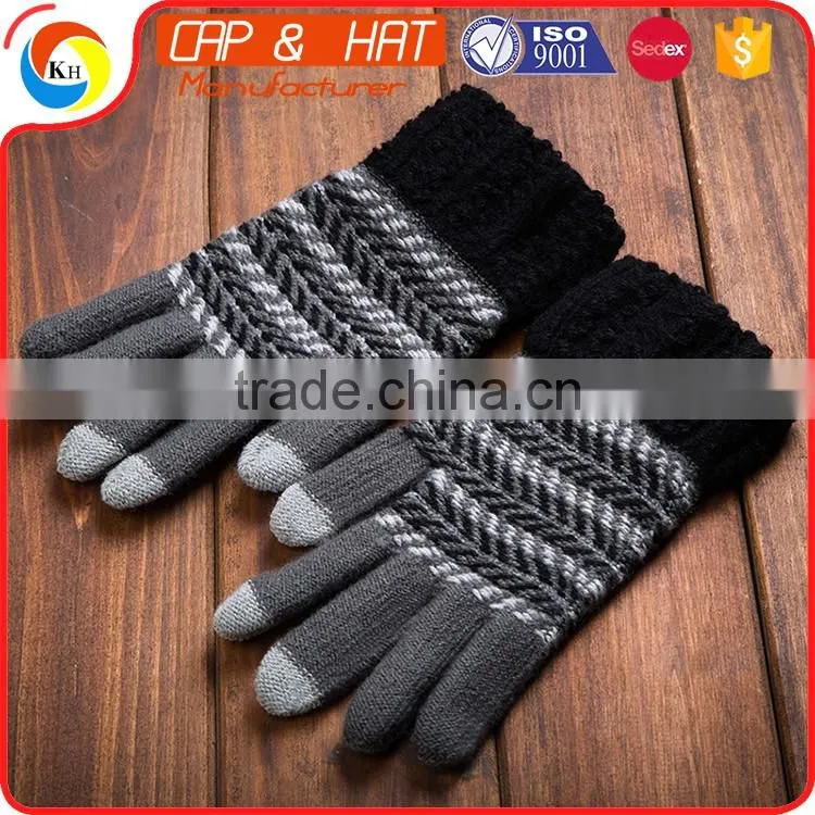 cotton Arcylic Glove Smart Phone Winter Warm Touch Screen Gloves Best Promotional Gift