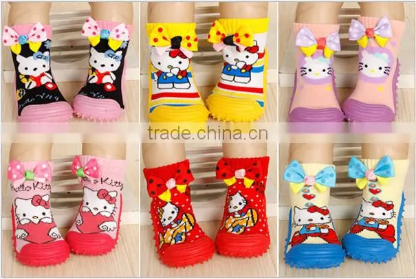 Shuoyang crochet booties free pattern infants socks with rubber sole soft cute baby sock shoes